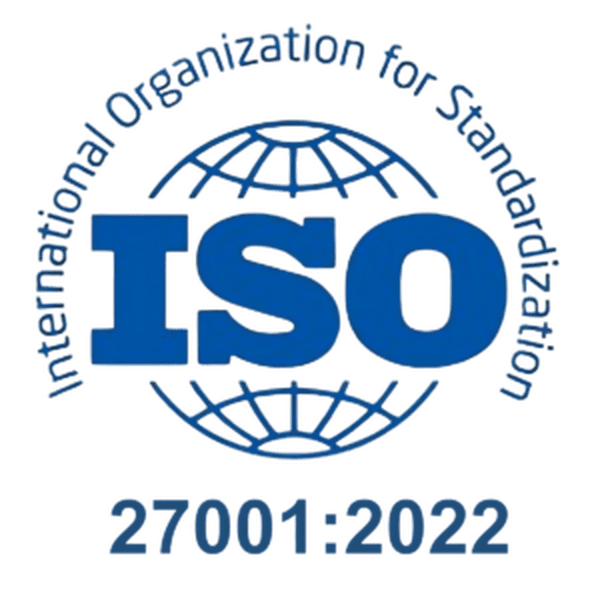 ISO 27001:2022 Information Security certified